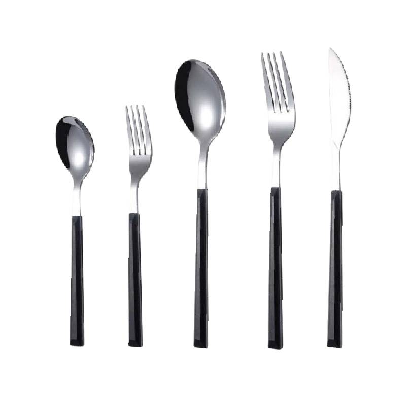 Colliam – 5 Piece Black Handle Cutlery Set - Colliam