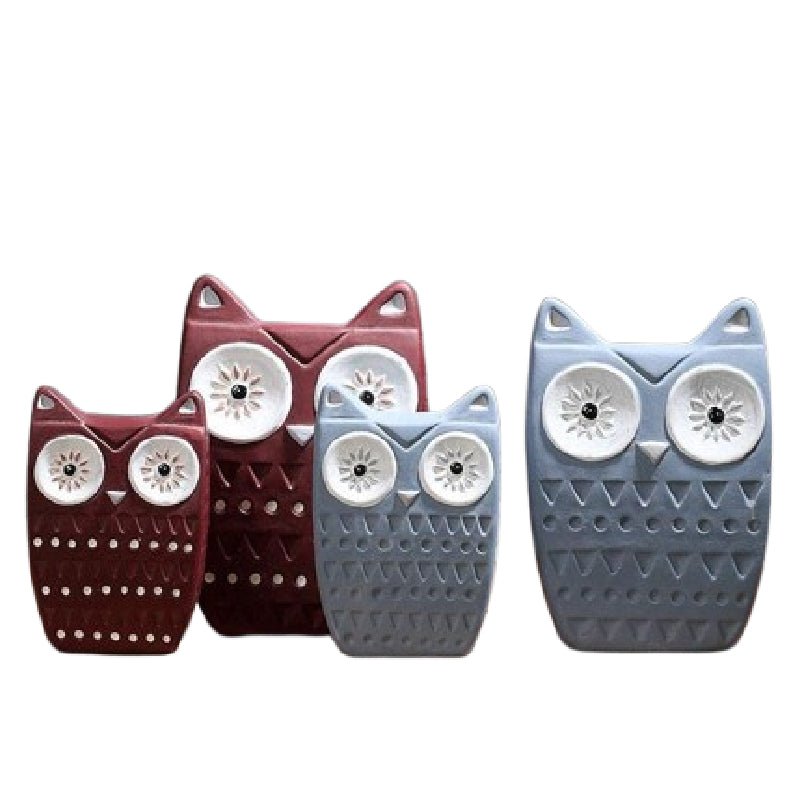 Colliam – Ceramic Owl Sculpture Decor - Colliam