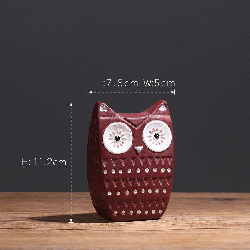 Colliam – Ceramic Owl Sculpture Decor - Colliam