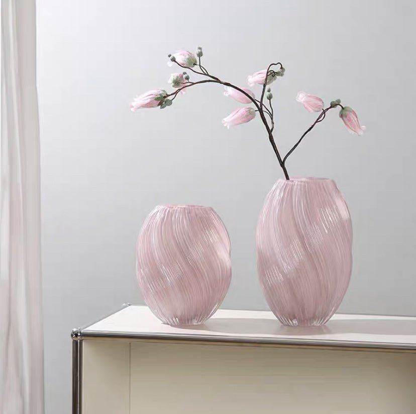 Colliam – Cream Modern Glass Vase - Colliam