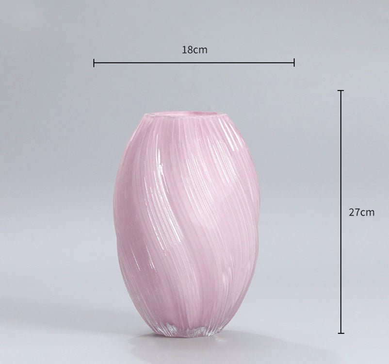 Colliam – Cream Modern Glass Vase - Colliam