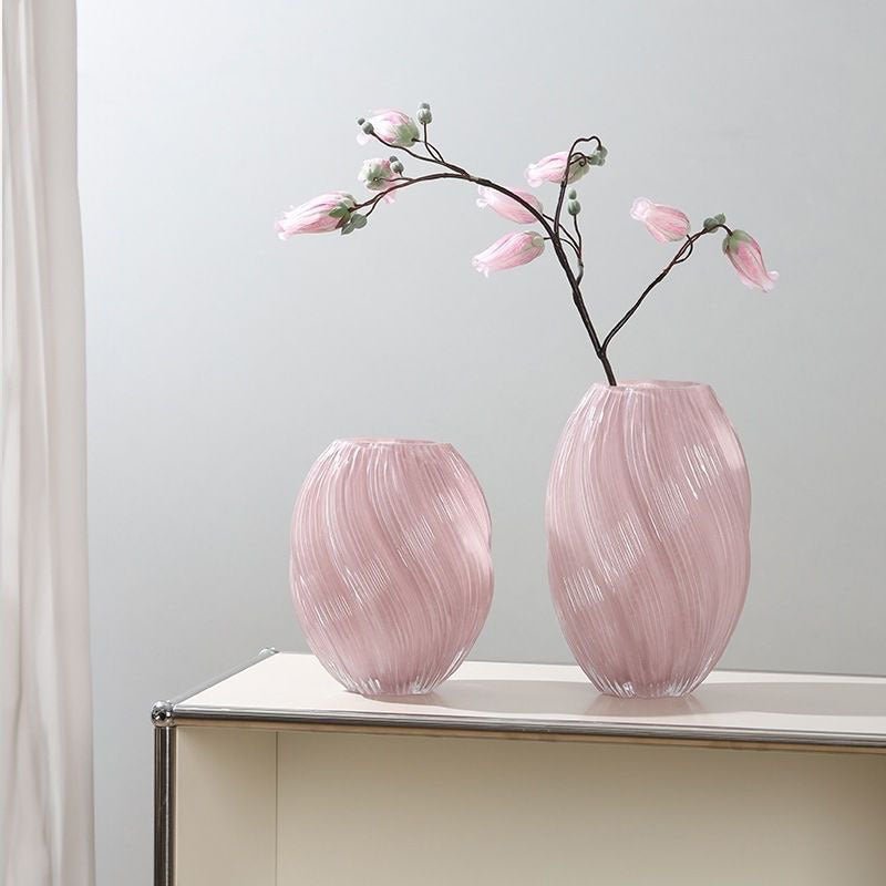 Colliam – Cream Modern Glass Vase - Colliam