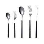 Colliam – 5 Piece Black Handle Cutlery Set - Colliam