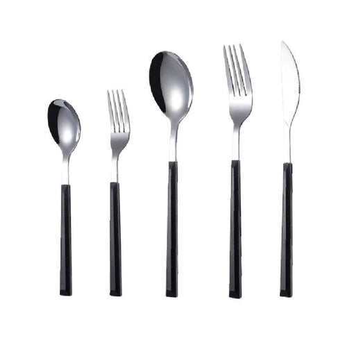Colliam – 5 Piece Black Handle Cutlery Set - Colliam