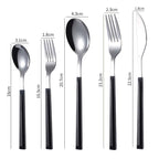 Colliam – 5 Piece Black Handle Cutlery Set - Colliam