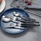Colliam – 5 Piece Black Handle Cutlery Set - Colliam