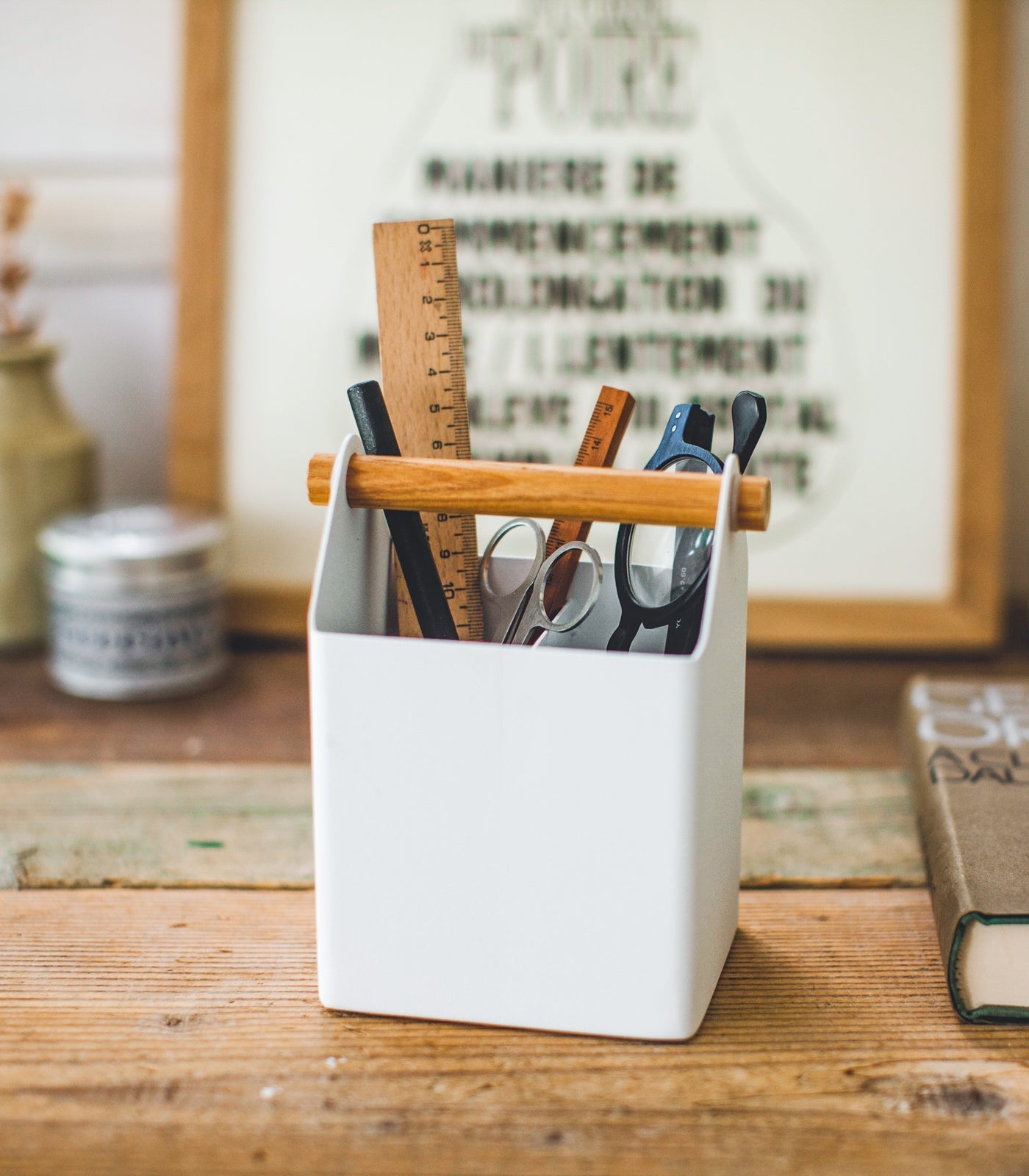 Colliam – Small Steel and Wood Organizer - Colliam